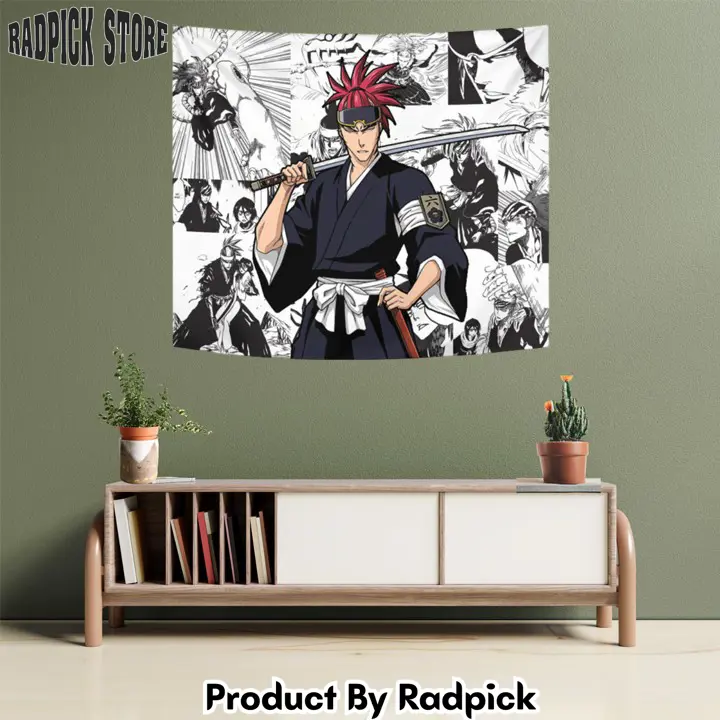 Renji abarai tapestry custom bleach anime manga room wall decor  rp5942809